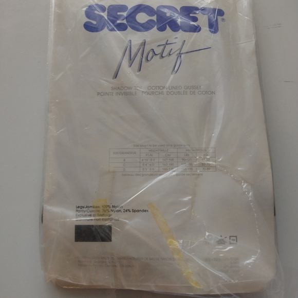 Secret Motif Fashion Design Stockings Panty Hose 70's Ombrage Vintage Pantyhose - Picture 4 of 6